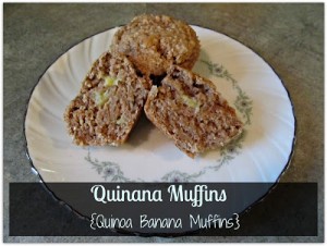 Quinana Muffins {Quinoa Banana Muffins}