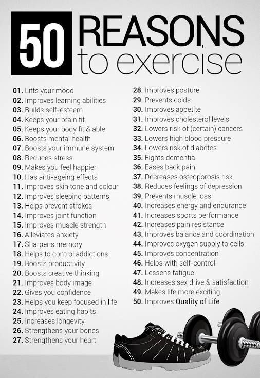 50 Reasons to Exercise