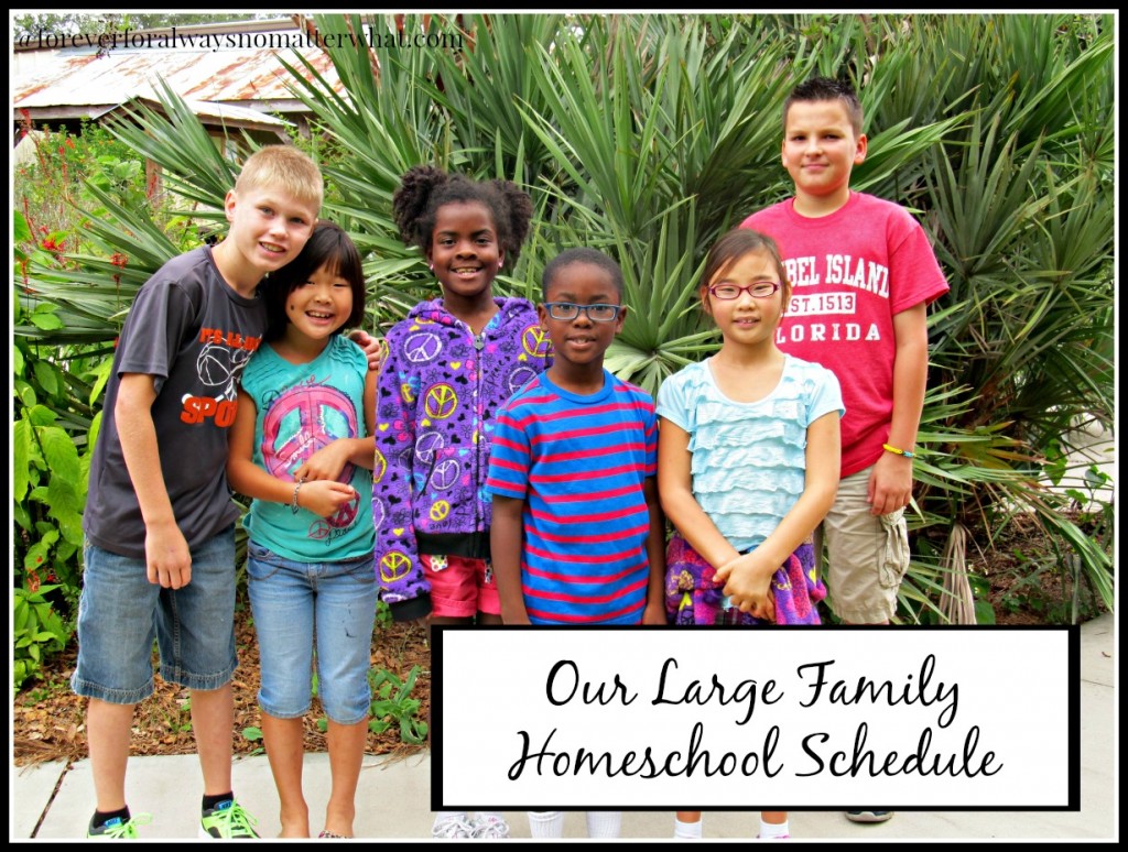 Large Family Homeschool Schedule