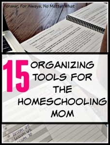 15 Organizational Tools for the Homeschooling Mom
