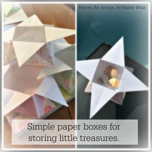 Simple Paper Boxes for Storing Treasures