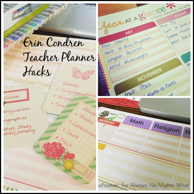 Erin Condren Teacher Planner as Homeschool Planner