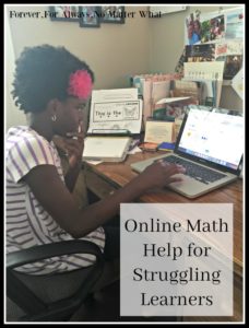 Online Math Help for Struggling Learners